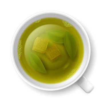 Cup of green tea Stock Illustration
