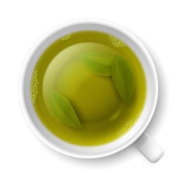 Cup of green tea Stock Illustration