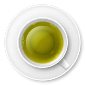 Cup of green tea Stock Illustration