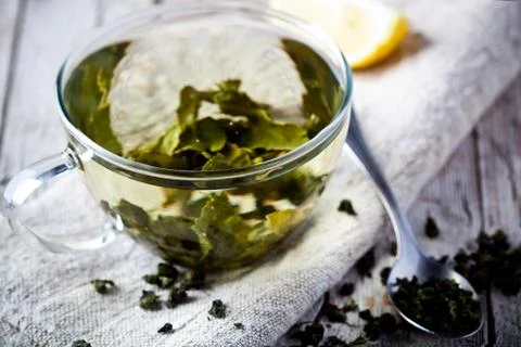 Cup of green tea Foto stock