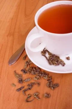 Cup of green tea Stock Photos