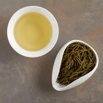 Cup of green tea Stock Photos