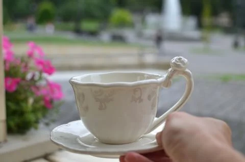 Cup in Hand Stock Photos