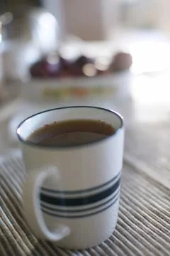 Cup of herb tea 스톡 사진