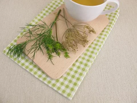 Cup of herbal tea with dill Stock-Fotos