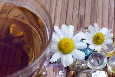 Cup of herbal tea Stock Photos