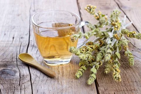 Cup of herbal tea Stock Photos