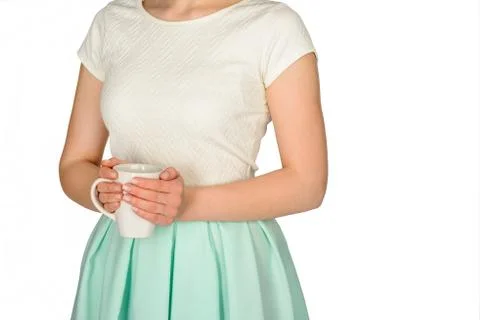 Cup in his hands Stock Photos