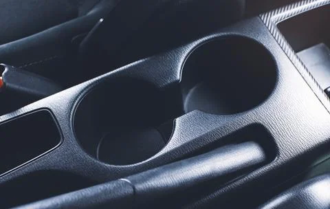 Cup holder in the car Foto stock