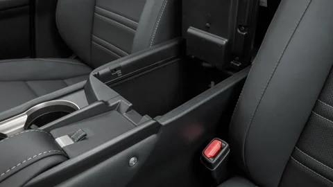 Cup holder close up in car interior  2016 Lexus NX NX 200t Stock Footage 159858402