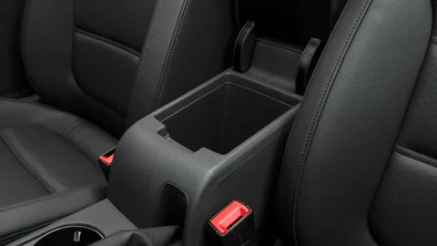 Cup holder close up in car interior  2016 Volkswagen Jetta 1.8T SEL Stock Footage 159871744