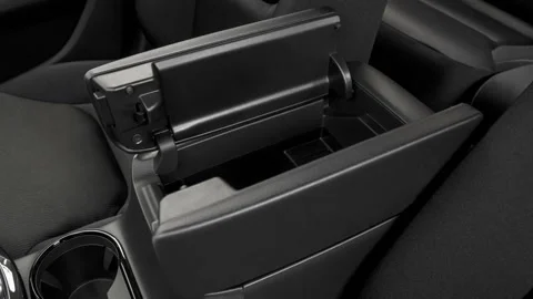 Cup holder close up in car interior  2016 Mazda CX-9 Sport Stock Footage 159896939