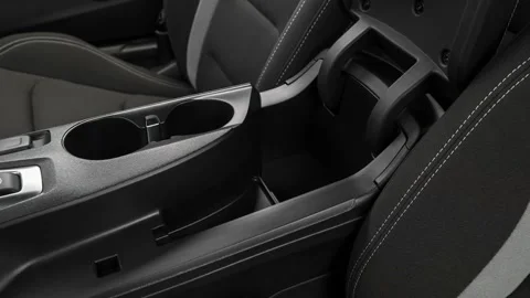 Cup holder close up in car interior  2017 Chevrolet Camaro 1SS Stock Footage 159902186