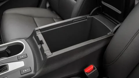 Cup holder close up in car interior  2017 Acura RDX AWD Stock Footage 159902604