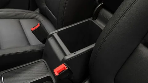 Cup holder close up in car interior  2017 Volkswagen Tiguan 2.0T Sport Stock Footage 159937059