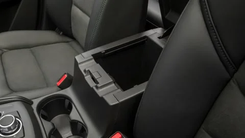 Cup holder close up in car interior  2017 Mazda CX-5 Touring Stock Footage 159938794