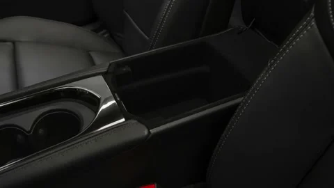 Cup holder close up in car interior  2018 Cadillac ATS Luxury Video stock 159975572