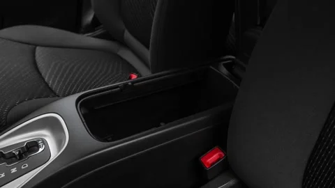 Cup holder close up in car interior  2018 Dodge Journey SXT Stock Footage 159977894
