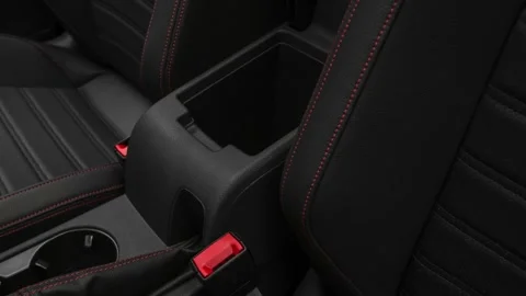 Cup holder close up in car interior  2018 Volkswagen Jetta 2.0T GLI Stock Footage 159988658