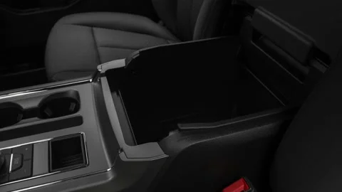Cup holder close up in car interior  2018 Ford Expedition XLT Video stock 159989264