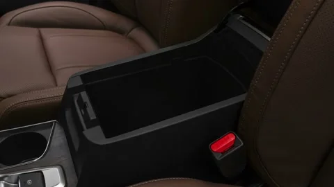 Cup holder close up in car interior  2019 Subaru Ascent Touring 7- Passenger Stock Footage 159993679