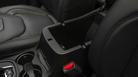 Cup holder close up in car interior  2019 Jeep Cherokee Limited Stock Footage 160000161