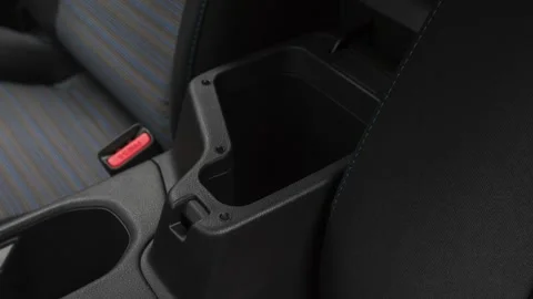 Cup holder close up in car interior  2018 Nissan LEAF SV Stock Footage 160004074