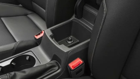 Cup holder close up in car interior  2018 Volkswagen Golf Alltrack SE Stock Footage 160014144