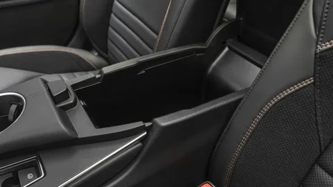 Cup holder close up in car interior  2019 Toyota Avalon XSE Stock Footage 160014555
