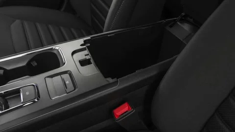 Cup holder close up in car interior  2019 Ford Fusion SE Stock Footage 160030412