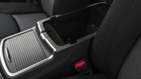 Cup holder close up in car interior  2019 Chrysler 300 Touring Stock Footage 160033818