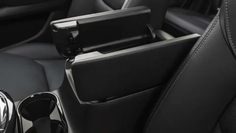 Cup holder close up in car interior  2019 Mazda CX-9 Touring Stock Footage 160039425