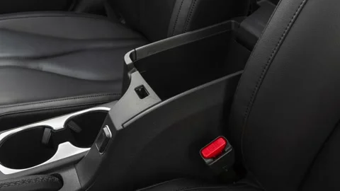 Cup holder close up in car interior  2019 Acura ILX LS Stock Footage 160043511