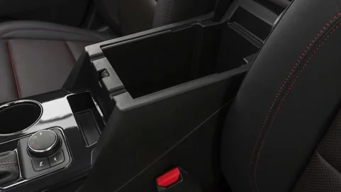 Cup holder close up in car interior  2019 Chevrolet Blazer RS Stock Footage 160059748