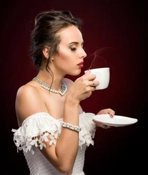 Cup of Hot Beverage Stockfoto's