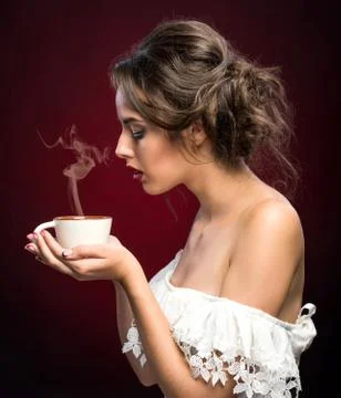 Cup of Hot Beverage 库存照片