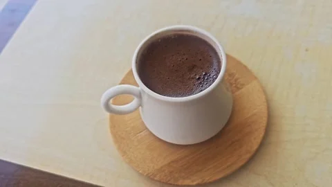 A cup hot chocolate on. Stock Footage 282684825