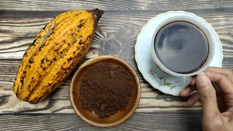 A Cup of Hot Chocolate Stock Footage 314096980