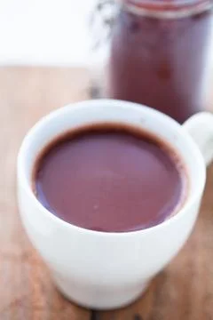 Cup of hot chocolate Stock Photos