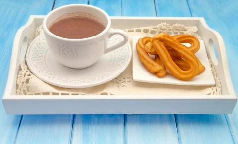 Cup of hot chocolate Stock Photos