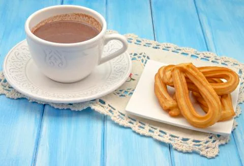 Cup of hot chocolate Stock Photos