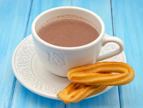 Cup of hot chocolate Stock Photos