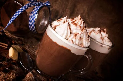 Cup of hot chocolate Foto stock