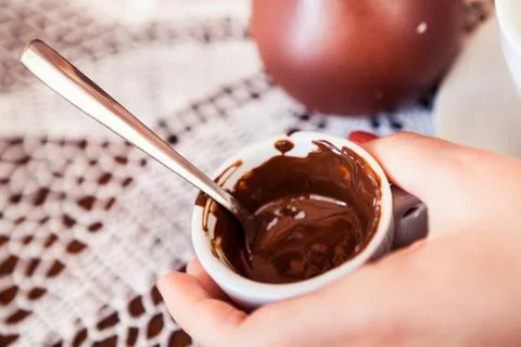 Cup of hot chocolate Stock Photos