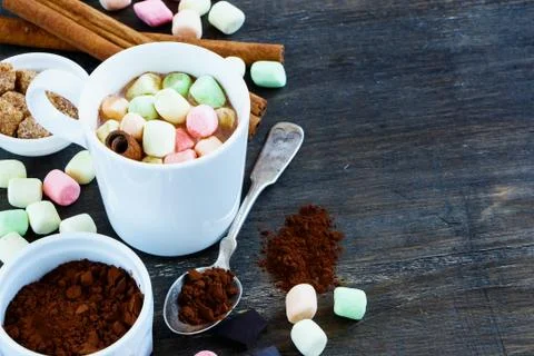 Cup of hot chocolate Foto stock