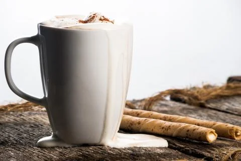 Cup of hot cocoa Stock Photos