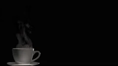 600+ Coffee Steam Black Background Stock Videos and Royalty-Free