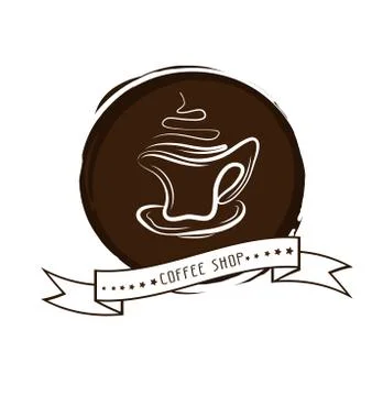 Cup Of Hot Coffee Illustrazione stock