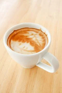 Cup of hot coffee Stock Photos