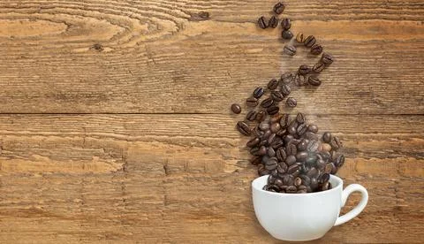 Cup of hot coffee Foto stock